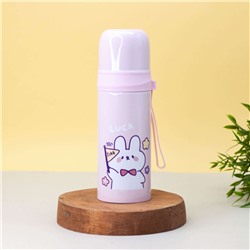 Термос "Cute luck hare", pink (350 ml)